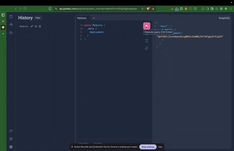 Goldsky Web-based GraphQL Demo